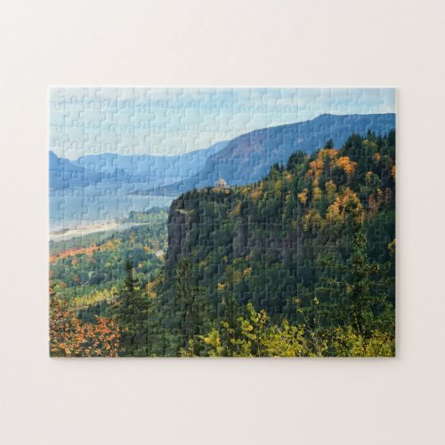 View of Vista House Columbia River Oregon Jigsaw Puzzle