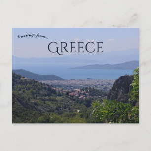 View of Volos Greece Postcard