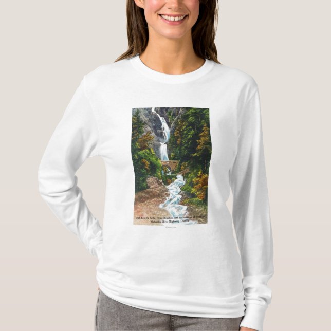 View of Wah-Kee-Na Falls T-Shirt (Front)