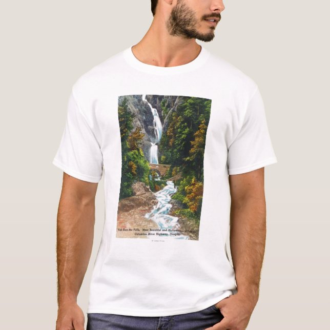View of Wah-Kee-Na Falls T-Shirt (Front)