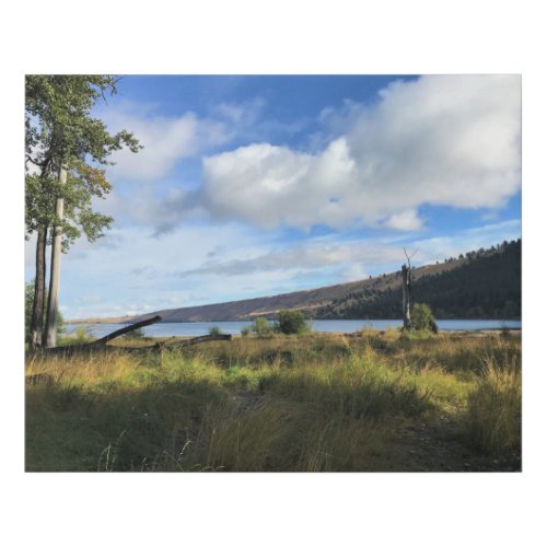 View of Wallowa Lake Oregon Faux Canvas Print