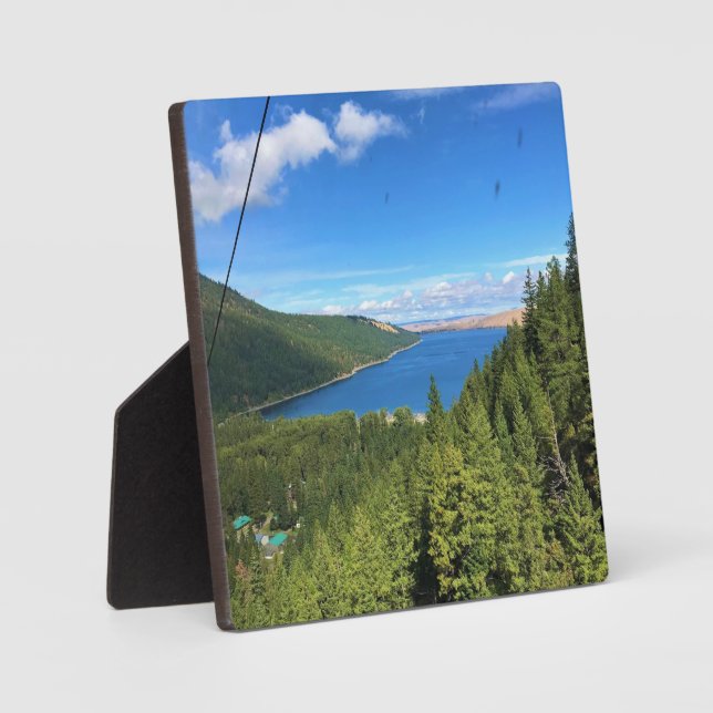 View of Wallowa Lake, Oregon Plaque (Front)