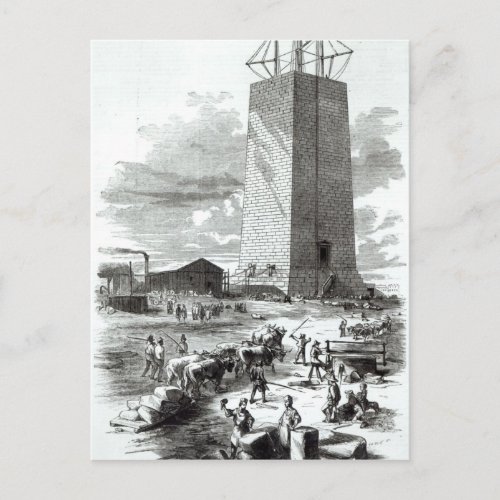 View of Washington Monument Postcard