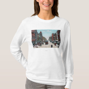 View of Washington Street with Cable Cars T-Shirt
