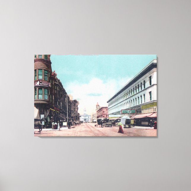 View of Washington StreetOakland, CA Canvas Print (Front)
