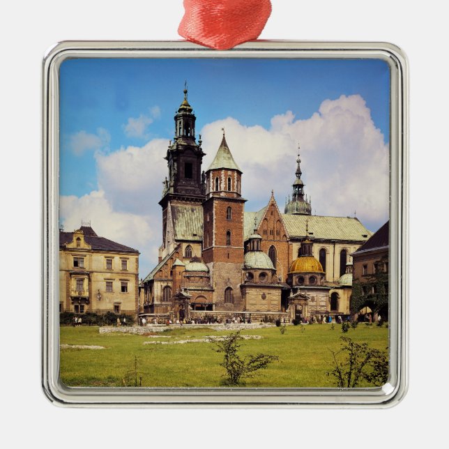 View of Wawel Cathedral Metal Ornament (Front)