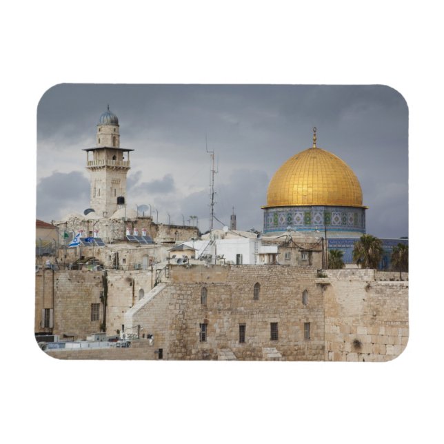 View of Western Wall Plaza, late afternoon Magnet (Horizontal)