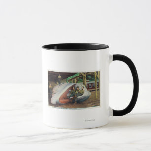 View of Whale Hunters Reclining on Whale Mug