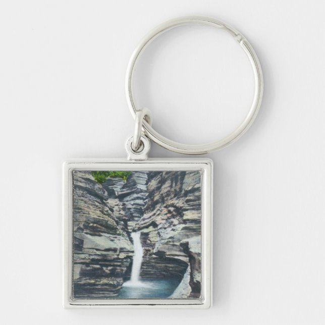 View of Whispering Falls Keychain (Front)
