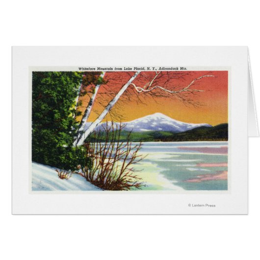View of Whiteface Mountain from the Lake in Cards (Front Horizontal)