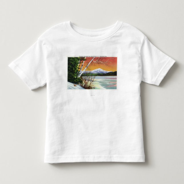 View of Whiteface Mountain from the Lake in Toddler T-shirt (Front)