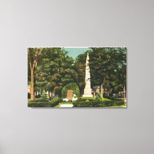 View of World War, Revolutionary War Memorials Canvas Print