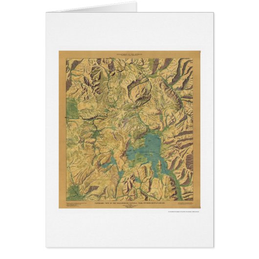 View Of Yellowstone WY MT ID 1915 (Front)