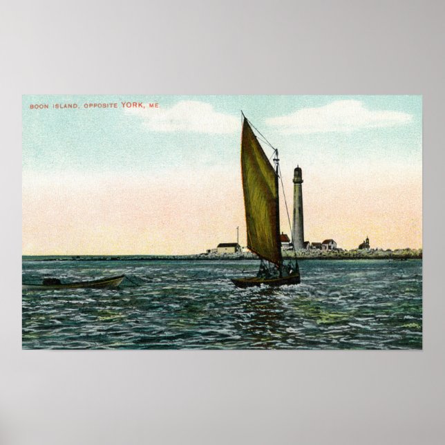 View of York from the Island Poster (Front)