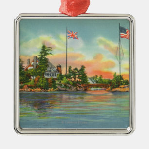 View of Zavikon Island Metal Ornament