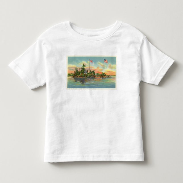 View of Zavikon Island Toddler T-shirt (Front)