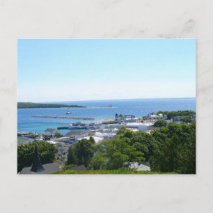 View off Mackinac Island Postcard