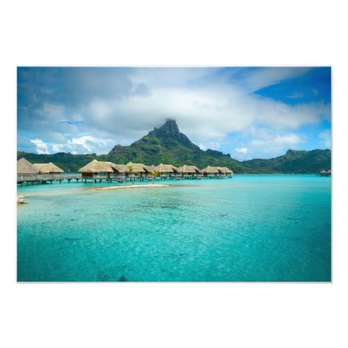 View on Bora Bora island photo print