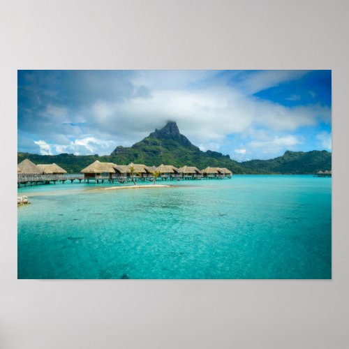 View on Bora Bora island poster