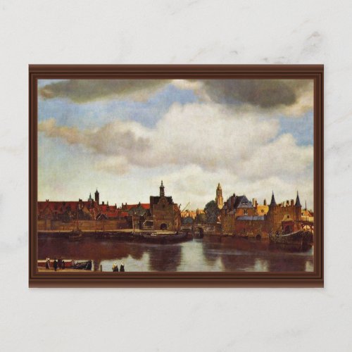 View On Delft The  By Johannes Vermeer Best Qual Postcard