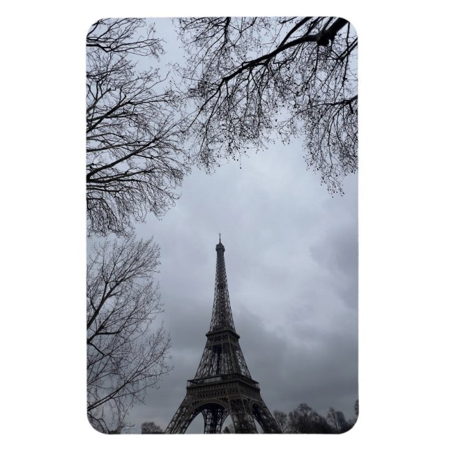 View on Eiffel Tower, Paris, France Magnet (Vertical)
