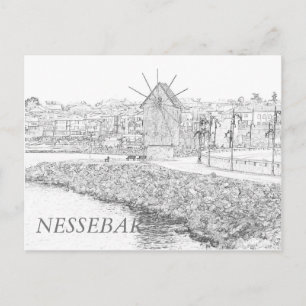 View on Old Town of Nessebar Postcard
