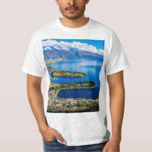 View on Queenstown from Bob's Peak, New Zealand T-Shirt