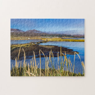 View on Saudarkrokur and Skagafjordur, Iceland Jigsaw Puzzle