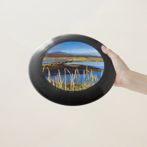 View on Saudarkrokur and Skagafjordur Iceland Wham_O Frisbee