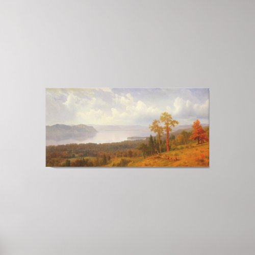 View on the Hudson Looking Across the Tappen Zee Canvas Print