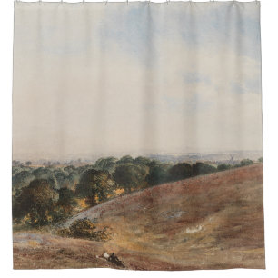 View on the South Downs - John Martin Shower Curtain