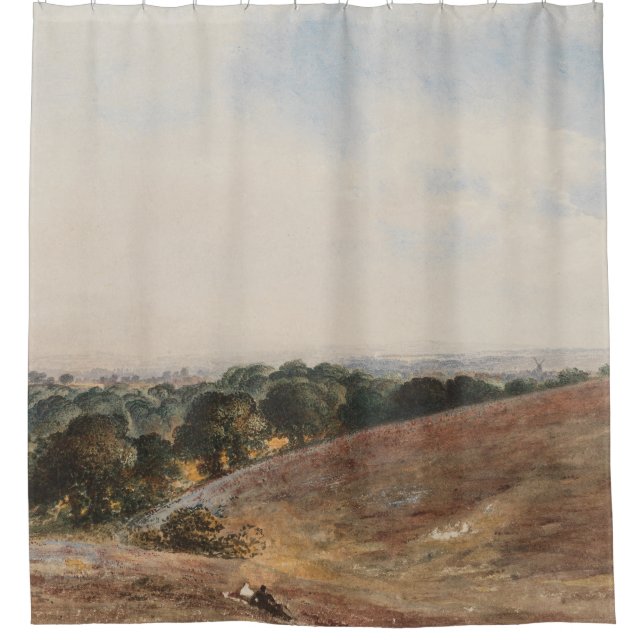 View on the South Downs - John Martin Shower Curtain (Front)