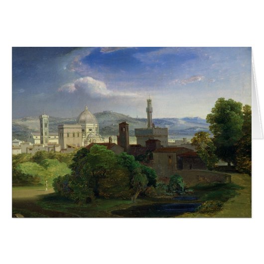 View over Florence, c.1829 Cards (Front Horizontal)