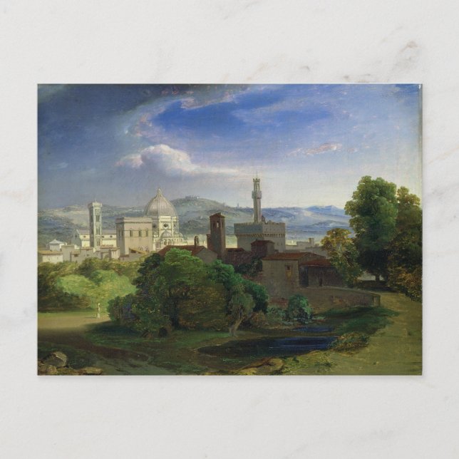 View over Florence, c.1829 Postcard (Front)