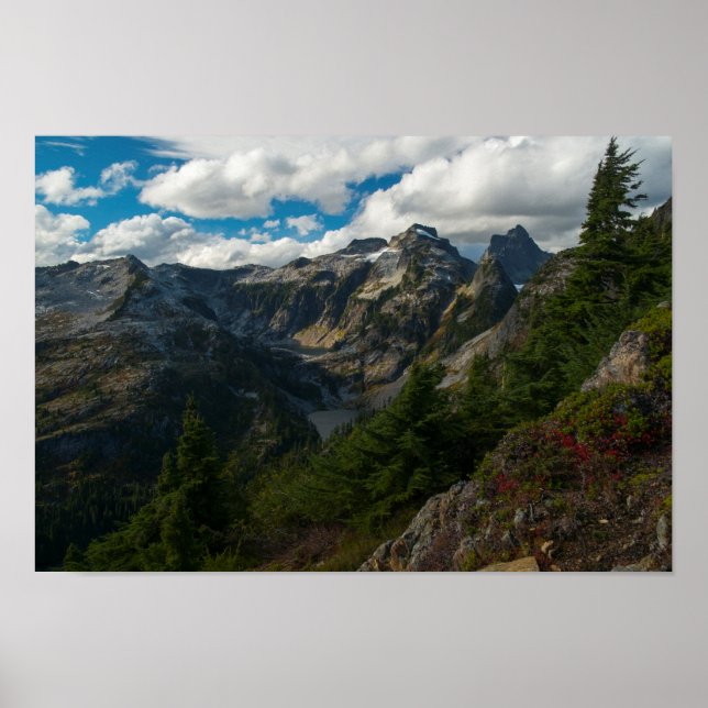 View over Middle and Lower Thornton Lakes Poster (Front)