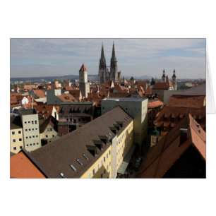 View Over Regensburg, Germany Cards