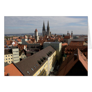 View Over Regensburg, Germany Cards