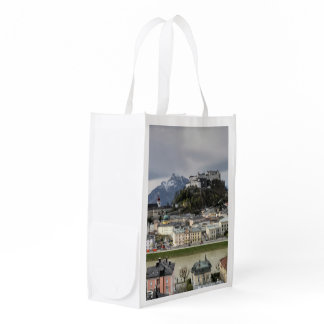 View Over Salzburg Austria Grocery Bag