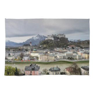 View Over Salzburg Austria Kitchen Towel