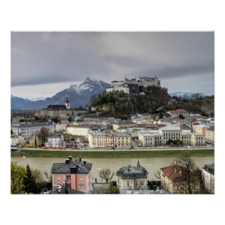 View Over Salzburg Austria Poster