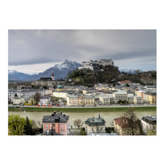 View Over Salzburg Austria Poster
