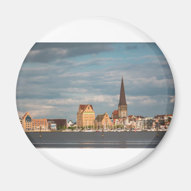 View over the river Warnow to Rostock Magnet (Front)