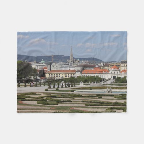 View Over Vienna Austria Fleece Blanket