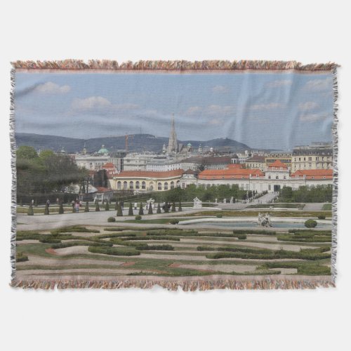 View Over Vienna Austria Throw Blanket