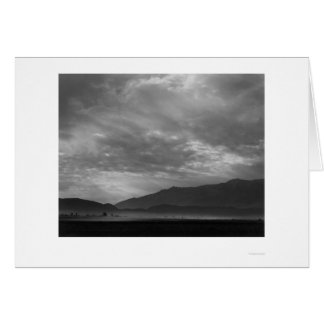 View SW Over Manzanar, Dust Storm 1943 Cards