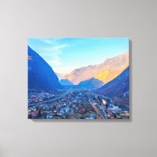 view the Valle d'Aosta on Stretched Canvas Print