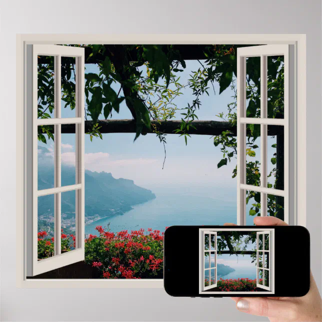 View Through A Window To Your Personalized View Poster | Zazzle
