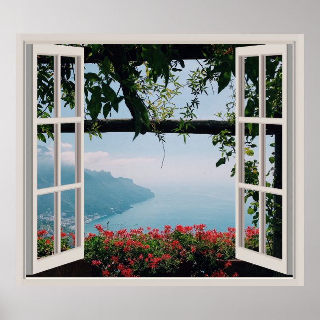 View Through A Window To Your Personalized View Poster (Front)