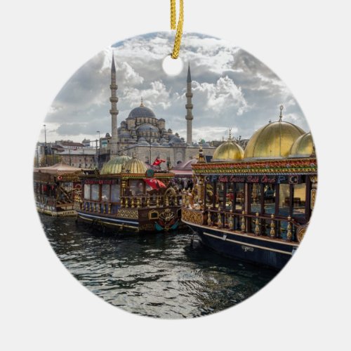 View to Istanbul Turkey Ceramic Ornament