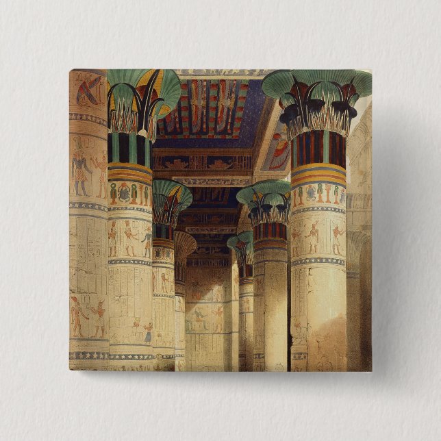 View under the Grand Portico, Philae Button (Front)